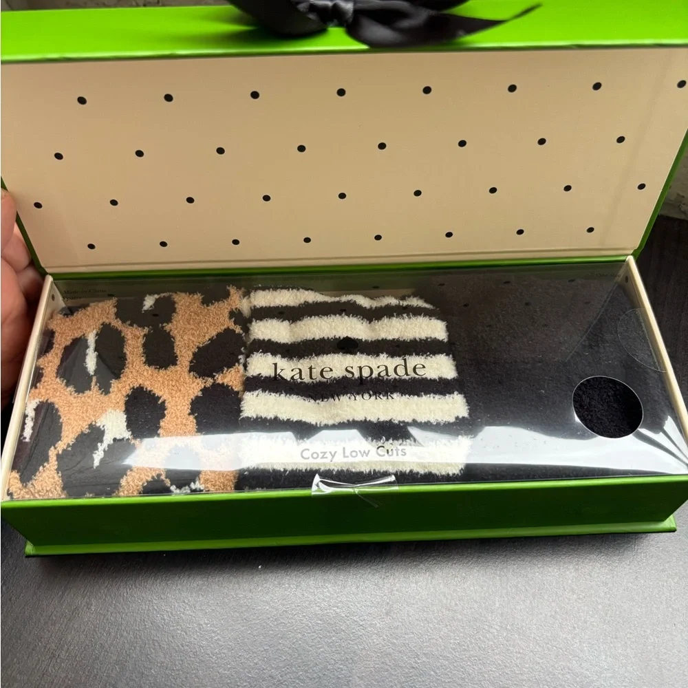 Kate Spade Fuzzy Cozy Low Cut 3 pack Sock